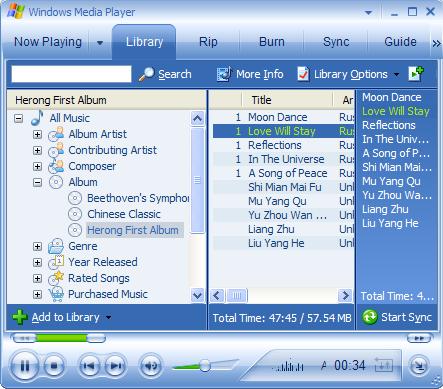 how to add tracks to windows media player library