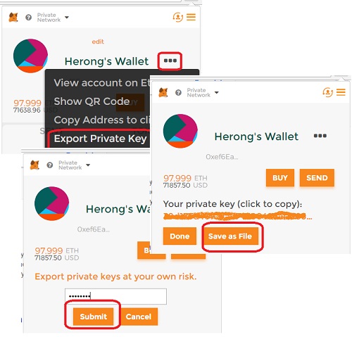 does metamask have the private key