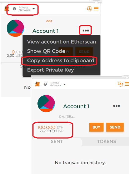 how to attach my ether wallet accjount to metamask