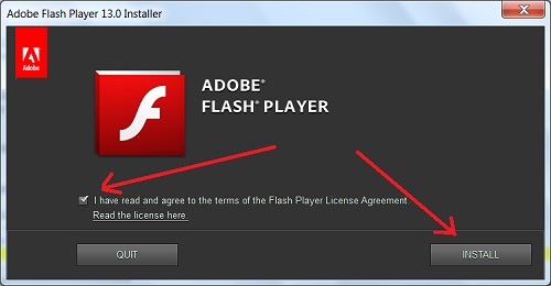 install adobe flash player 13 activex plugin