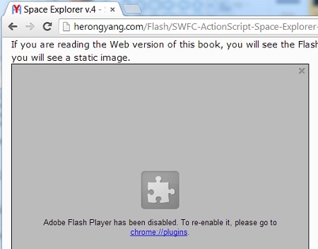 no extension for flash player in chrome