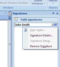 word 2010 create digital signature