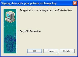 Signing Data With Your Private Exchange Key
