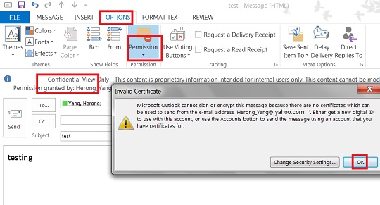 how to add certificate to to outlook 365 email signature