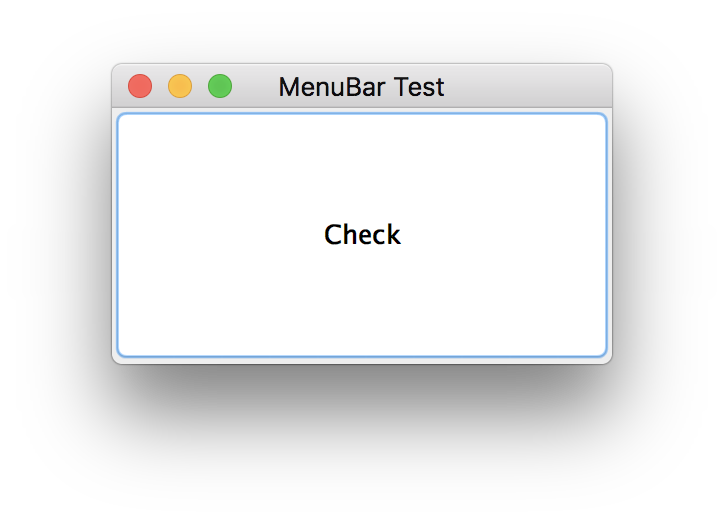 AWT Menu Bar Test (on macOS)