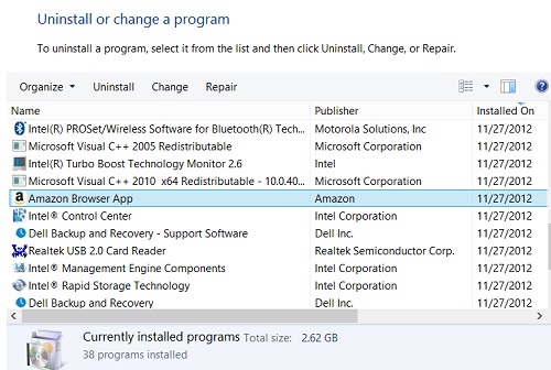 Deleting Unwanted Programs Windows 7