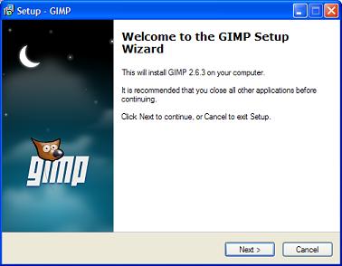 GIMP Installation Wizard
