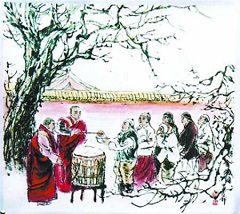 Buddhist Temples Offering Laba Porridge