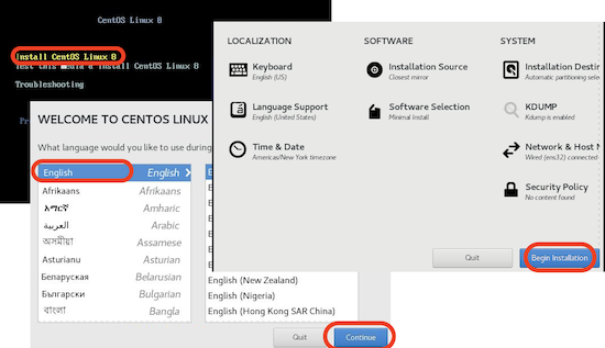 Install CentOS Linux System
