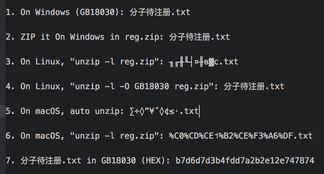 Corrupted Chinese File Name in ZIP