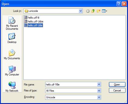 Notepad Open UTF-16LE File