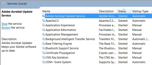 Windows 7 Disable System Services