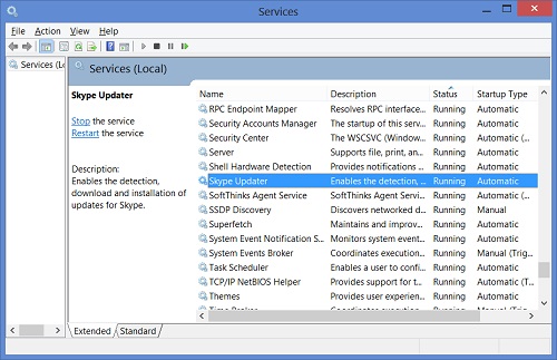 Windows 8 Disable System Services